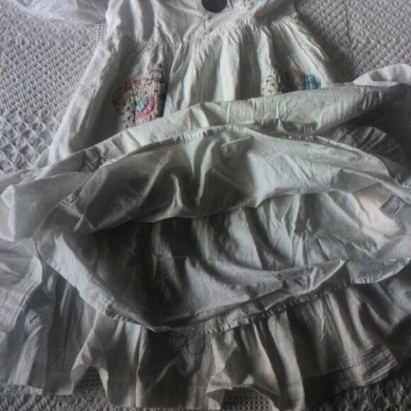 White Dress with Colorful Embroidery - Picture 2 of 3